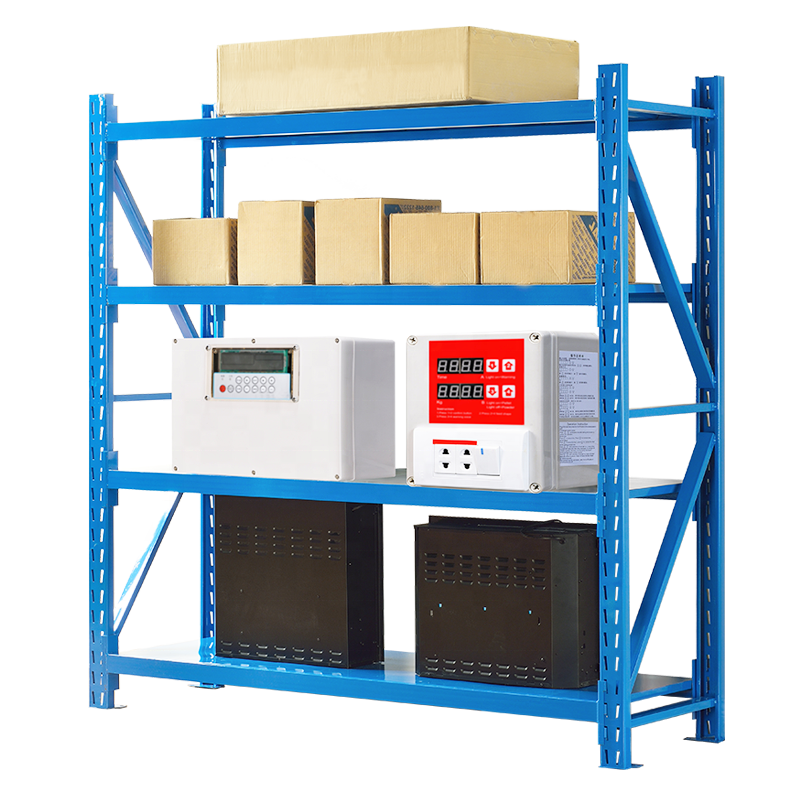 Long Span Storage Adjustable Corrosion Protection 600Kg Steel Racking Warehouse Shelving Stacking Racks Shelves