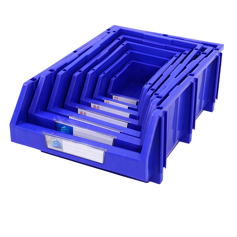 Shibang Stackable Plastic Storage Bin Garage Rack Shelf for Screw Nut Hardware Electronics Parts Hanging Shoes Food Tools