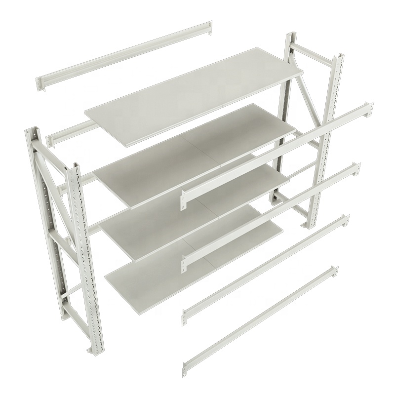 In Stock Adjustable Light Duty Steel Shelving 180KG Storage Rack Shelves for Warehouse Rack Factory