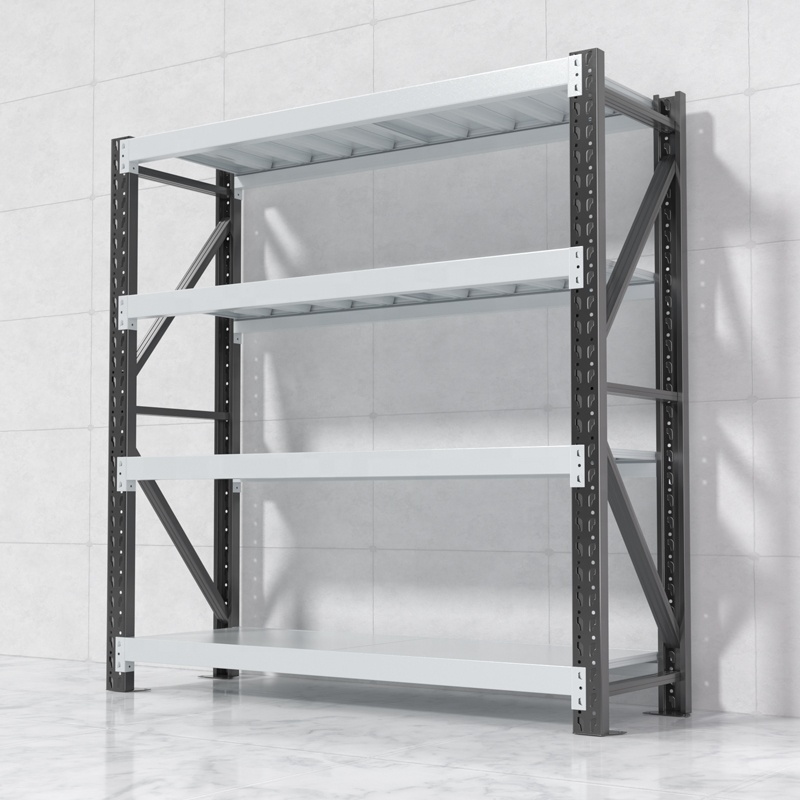 Adjustable Anti-Rust Steel Warehouse Shelves Medium Duty Rack Workshop Storage Metal Racks for Garage & Warehouse