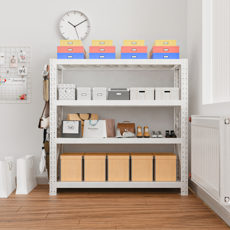 Heavy Duty 5-Layer Steel Rack Pegboard Wall Mount Display Rack for Home Organization