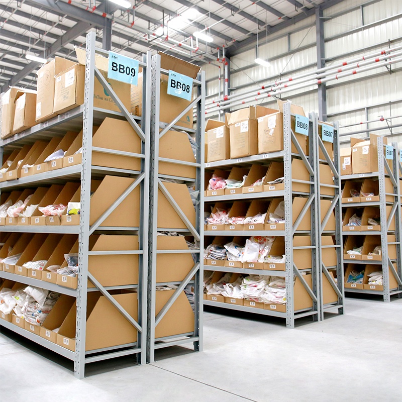 In Stock Adjustable Light Duty Steel Shelving 180KG Storage Rack Shelves for Warehouse Rack Factory