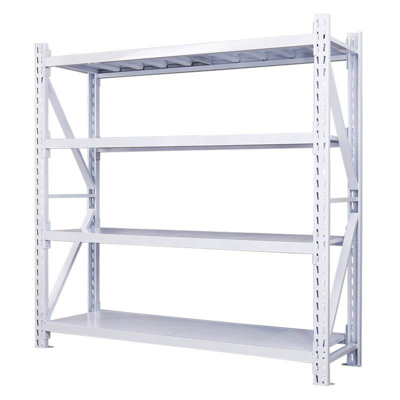 SHIBANG Adjustable Heavy Duty Metal Racking 4 Tier Boltless Adjustable Warehouse Racking Steel Warehouse Garage Storage Racking
