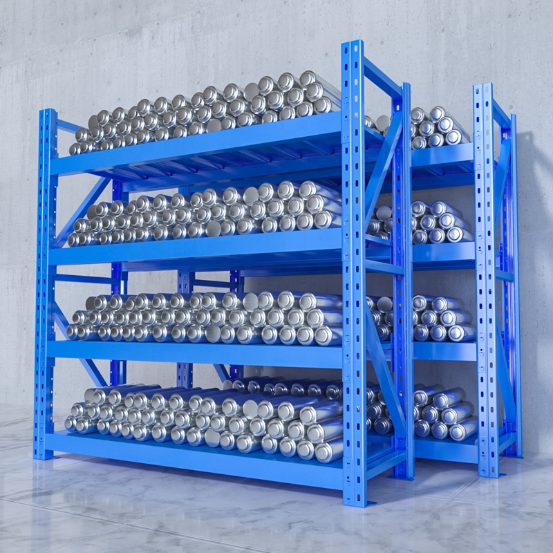 Steel Heavy Duty Load-Bearing 800kg/Layer Adjustable Storage Shelves Customizable Warehouse Shelving Racking