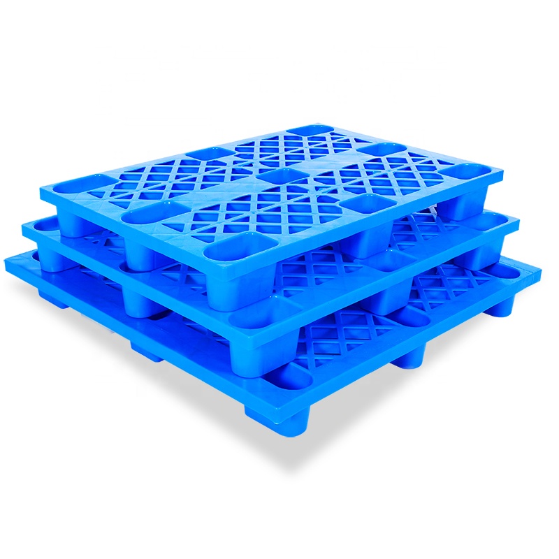 Shibang Eco-friendly HDPE 6 Tons Static Load 1200*1000*150mm Flat Surface Three Runner Plastic Heavy Duty Pallets