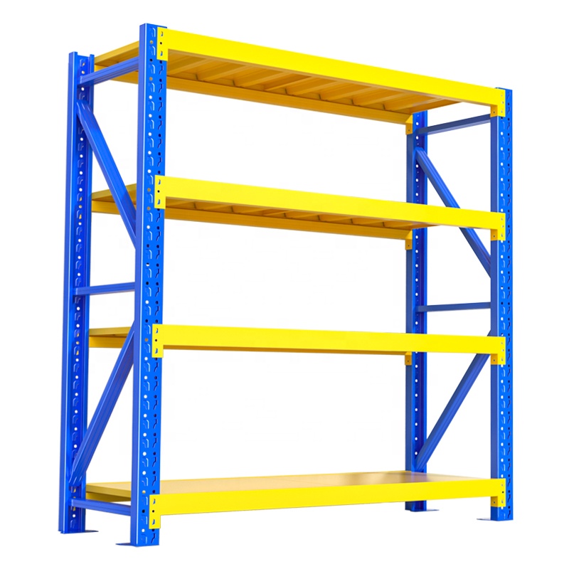 Adjustable 5-Layer Steel Metal Stacking Racks & Shelves Anti-Rust Efficient Warehouse Storage Solution