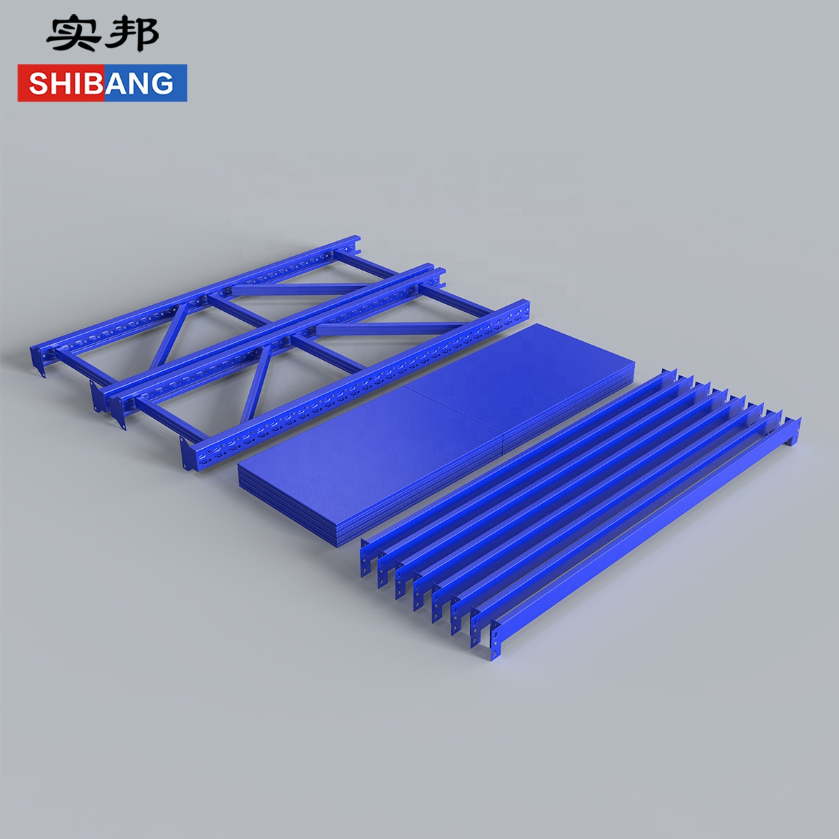 Custom Shelving 300Kg Layer Garage Multi Tier Warehouse Storage Metal Stacking Shelf Rack for Warehouse