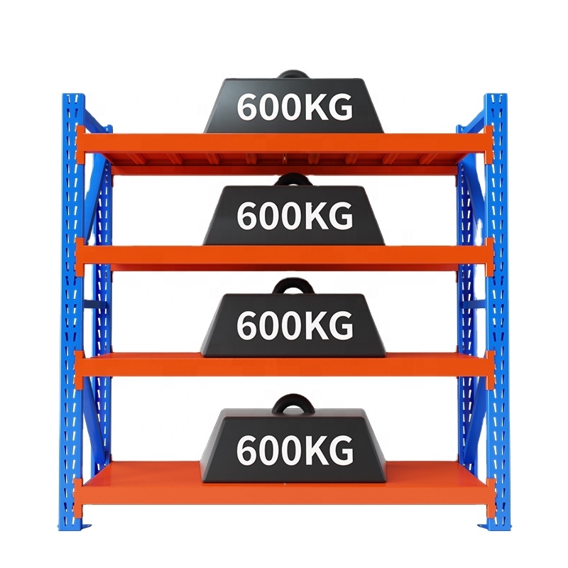 New 600kg Heavy Duty Shelving Warehouse Shelf Storages Rack Metal Shelves Units Warehouse Storage Racking