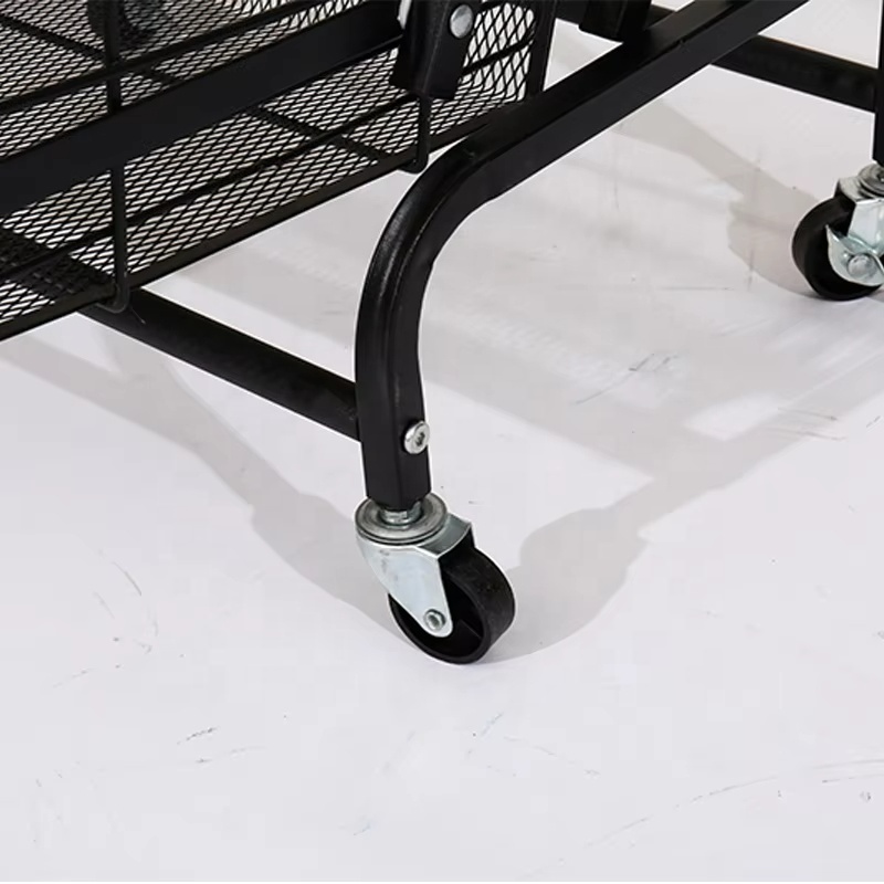 Multifunction Rolling Storage Cart Serving Cart 3 Tier Trolley Stall Parallel Kitchen Folding Trolley Storage Shelving Cart
