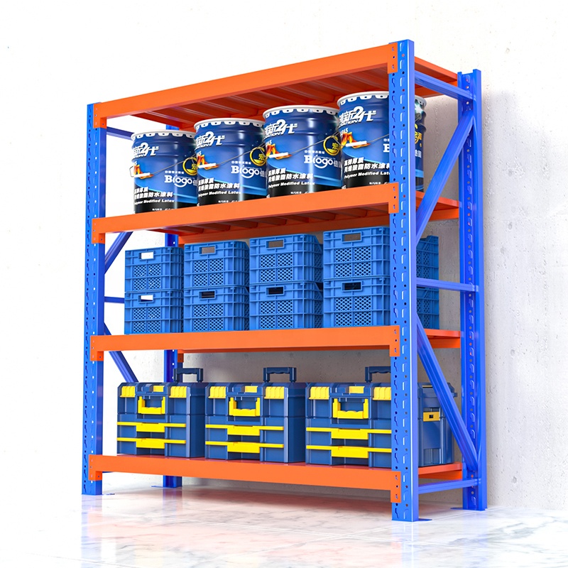 Industrial Warehouse Rack Boltless and Adjustable Metal Storage Shelves Durable with Powder Coating Racks
