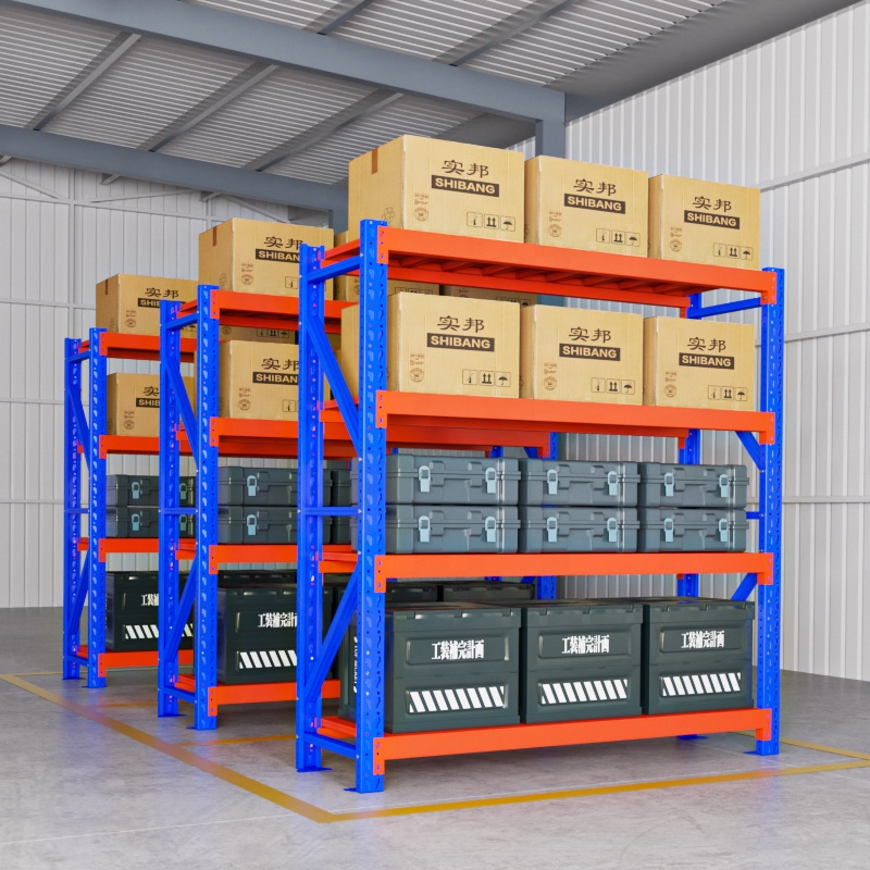 40HQ 350 Set 200*60*200CM Garage Warehouse Industrial Racking Systems