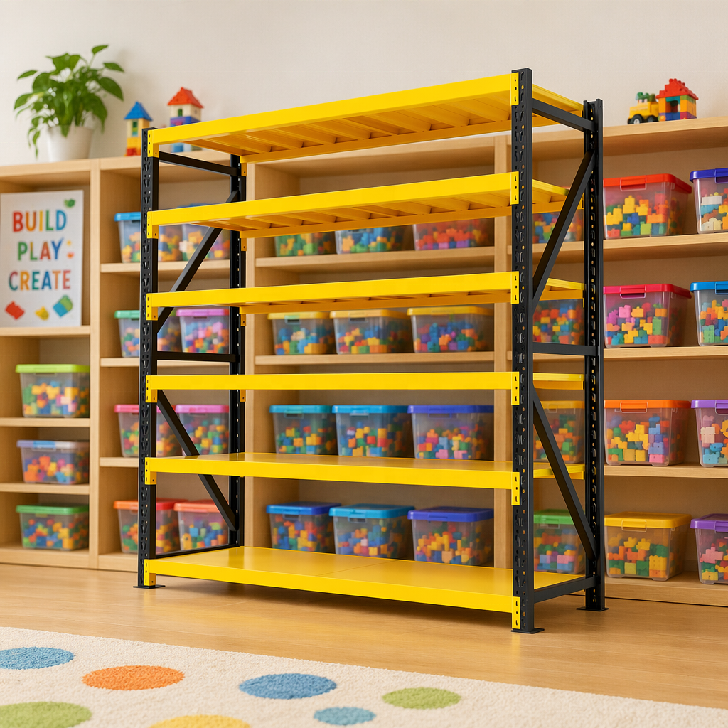 Factory Steel Light Duty Shelves 5 Layer Customized Size High Load-Bearing Stacking Shelf Warehouse Racking 2000*600*2000cm