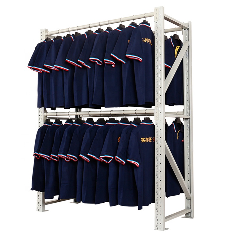 Shanghai Wholesale Cheap Price Clothing Store Display Rack Shelf Clothes Rack Hanging
