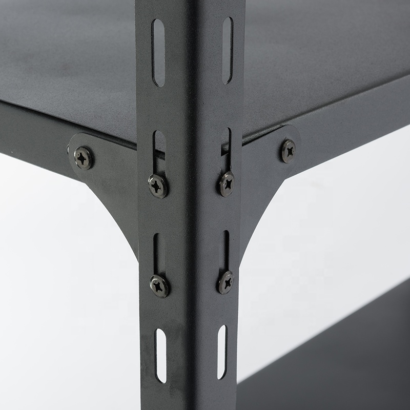 Home & Warehouse Storage Boltless Shelving Rack Light-Duty Steel Corrosion Protection Shelf for Assembly Use