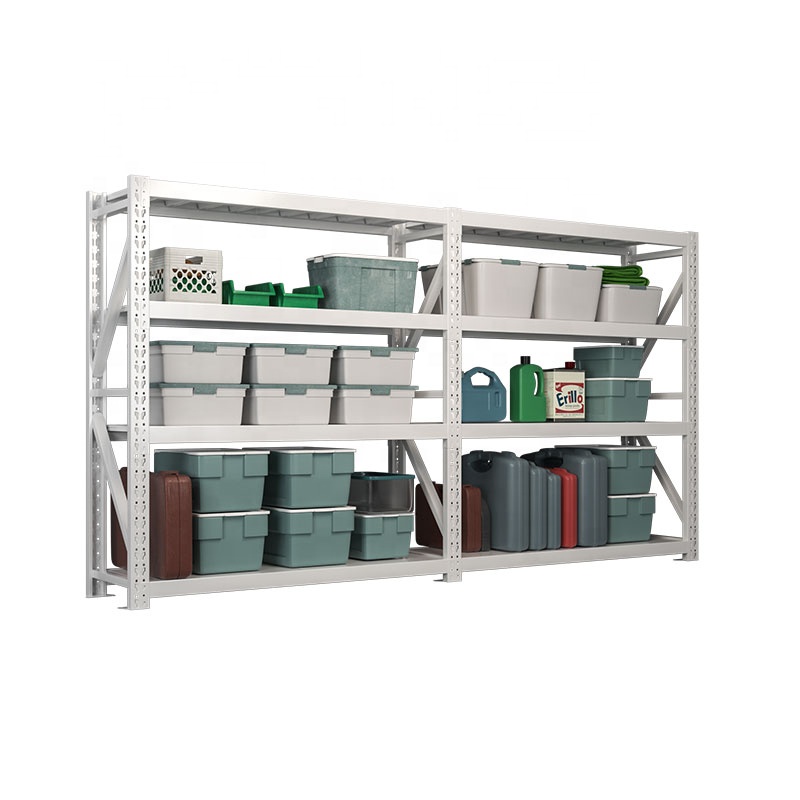 Industrial Light Duty Rack Adjustable Boltless Cold Rolled Steel Shelves 200KG/Layer Corrosion Protection for Garage Warehouse