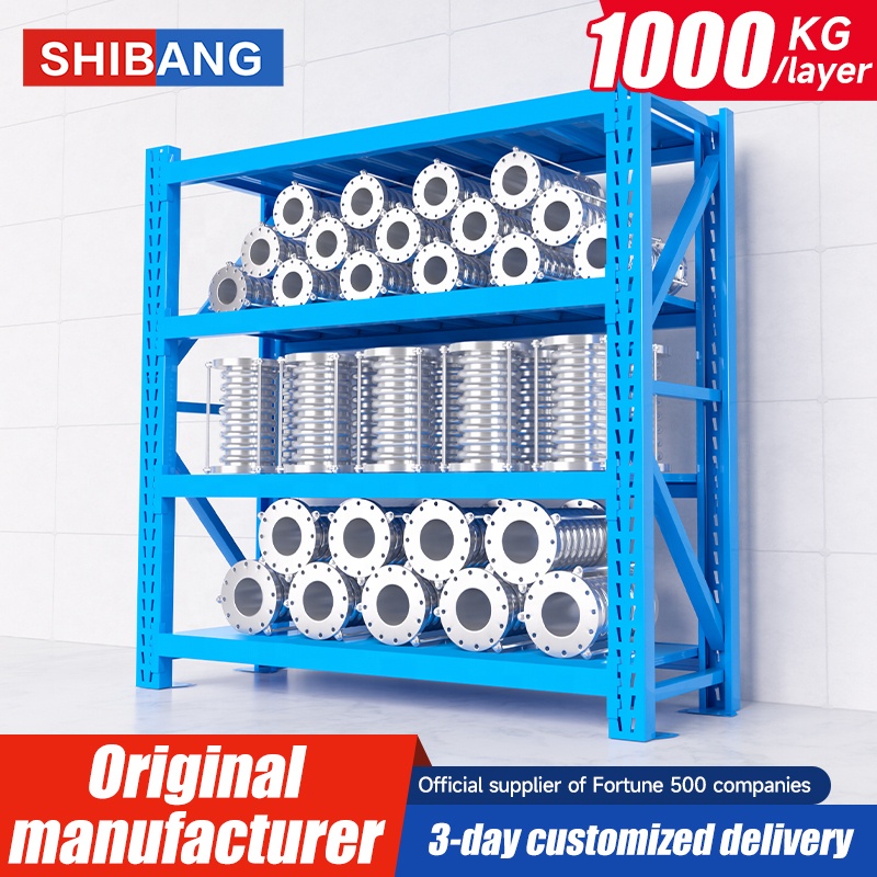 Heavy Duty 4-5 Tier Boltless Metal Shelving Storage Rack System for Garage Warehouse Industrial Steel Shelves Racking System