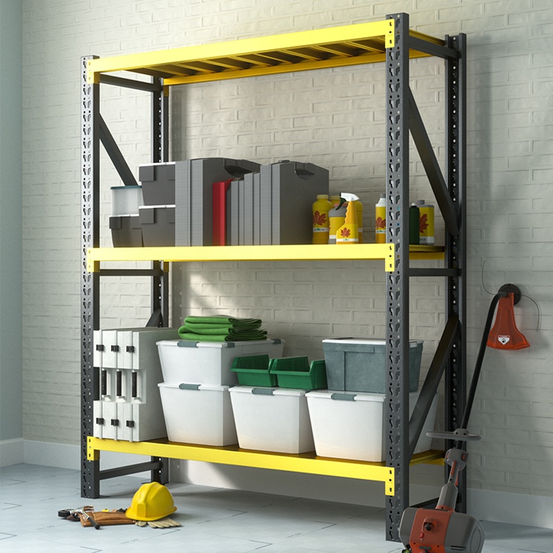 Shibang Manufacture Factory Light Duty Industrial Warehouse Storage Rack Shelf Steel Racking System for Stacking Racks & Shelves