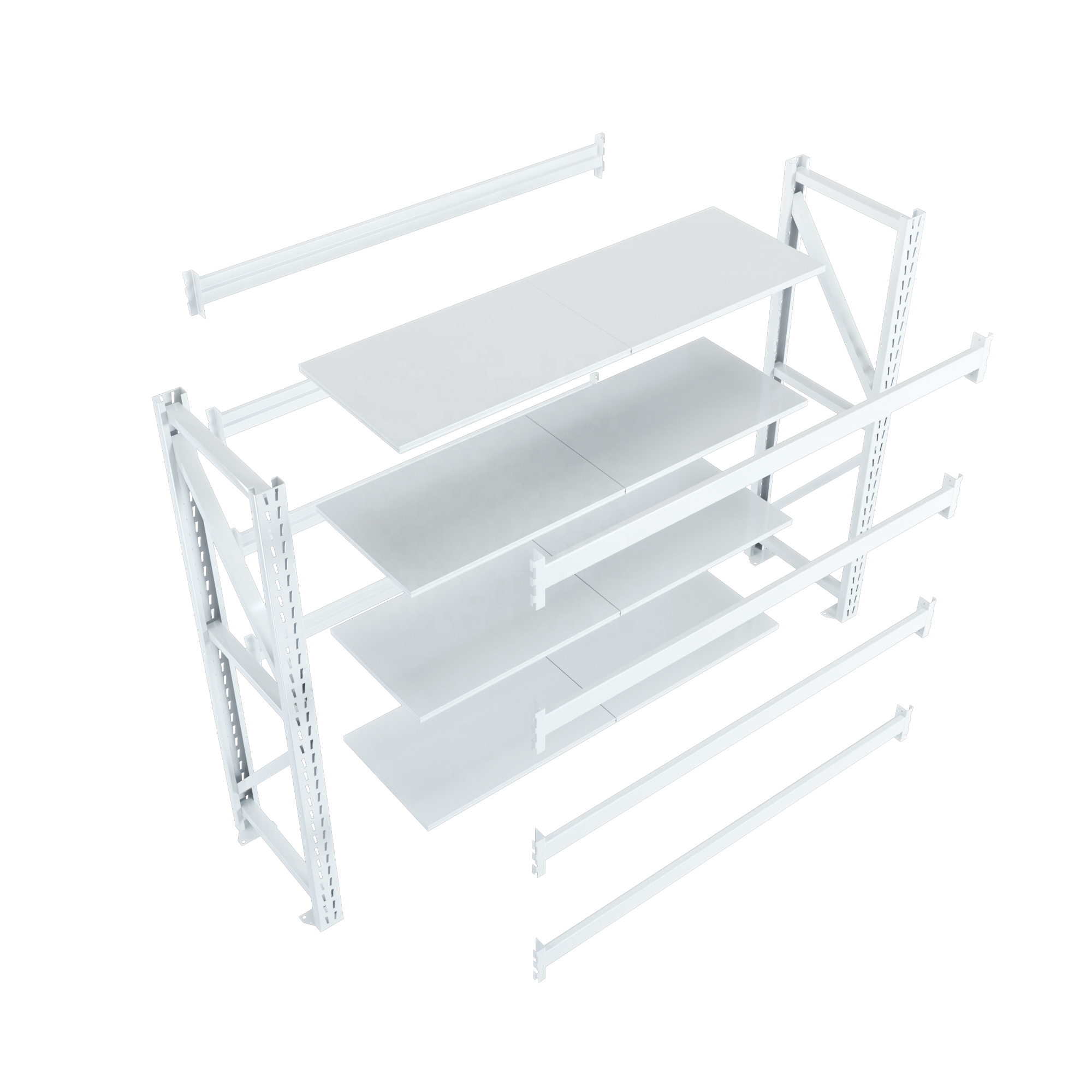 Boltless Adjustable 200kg/Layer Steel Racks Warehouse Industrial Stack Storage Racking Shelving System