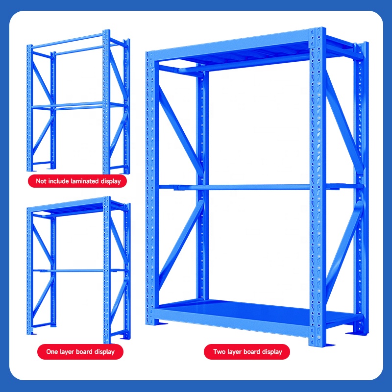 Shanghai Wholesale Multi-Level Steel Powder Coated Warehouse Rack with Corrosion Protection Hanging Cloth Support
