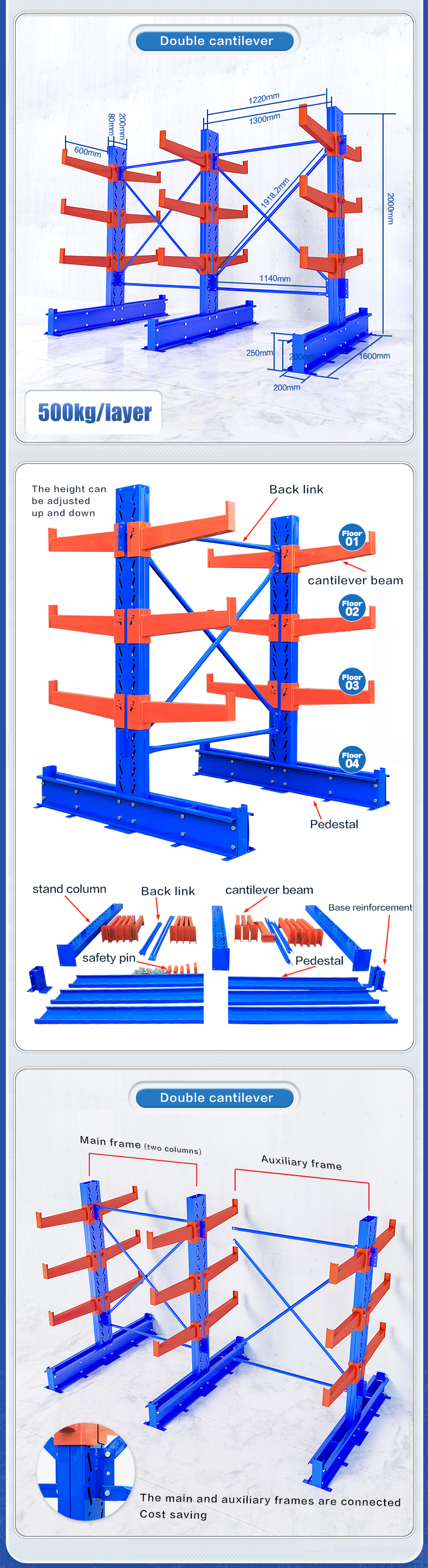 Cantilever rack detail 6