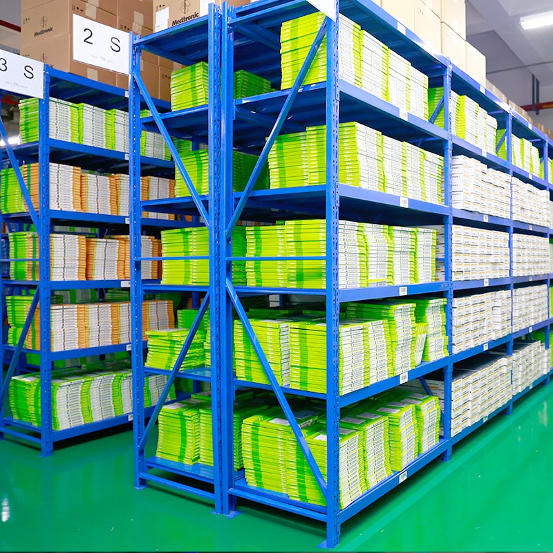 Shanghai 120-180KG Load Warehouse Rack Steel Light Duty Shelf Powder Coated Corrosion Protection Garage Storage Rack System