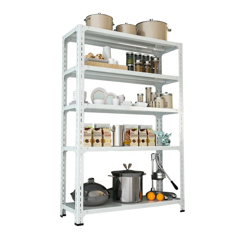Shanghai Wholesale Household Steel Multi-Level Powder Coated Corrosion Protection Angle Steel Rack Storage Shelf 180cm Length