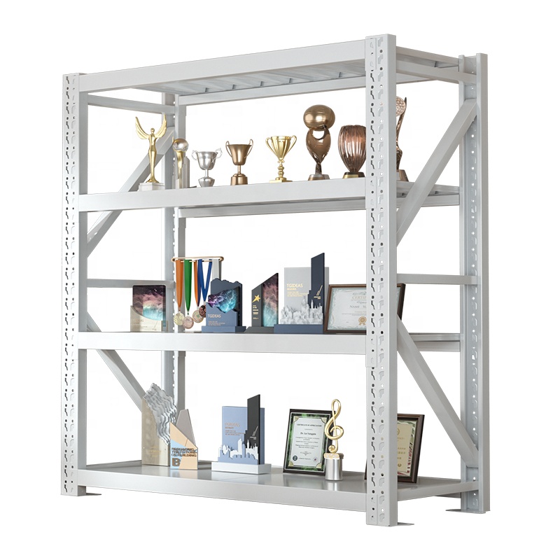 In Stock 180kg Steel Long Span Rack Shelf Industrial Home Storage Pallet Racking Durable Warehouse Racking with Carton Packing