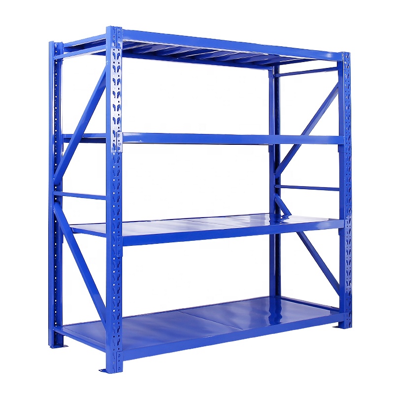Customized Light Duty Steel Warehouse Storage Rack with Corrosion Protection and Long Span Shelving