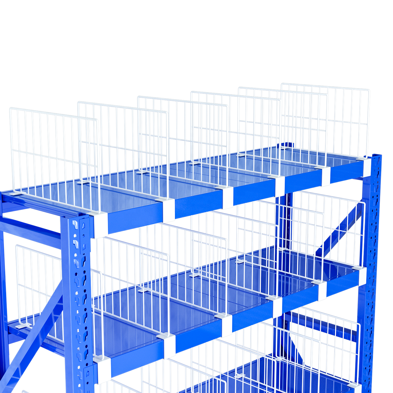 In Stock Good Quality Wire Mesh Rack and Shelf Dividers Supermarket Shelf Metal Storage Made of Steel