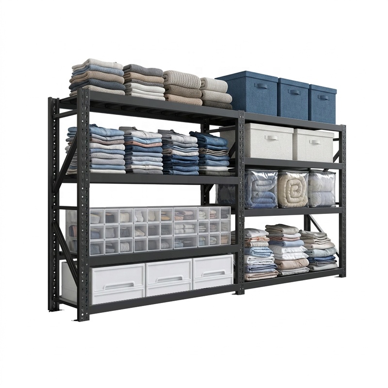 Garage Warehouse Rack Adjustable Storage Stacking Racks 300KG Load Metal Shelving Shelves