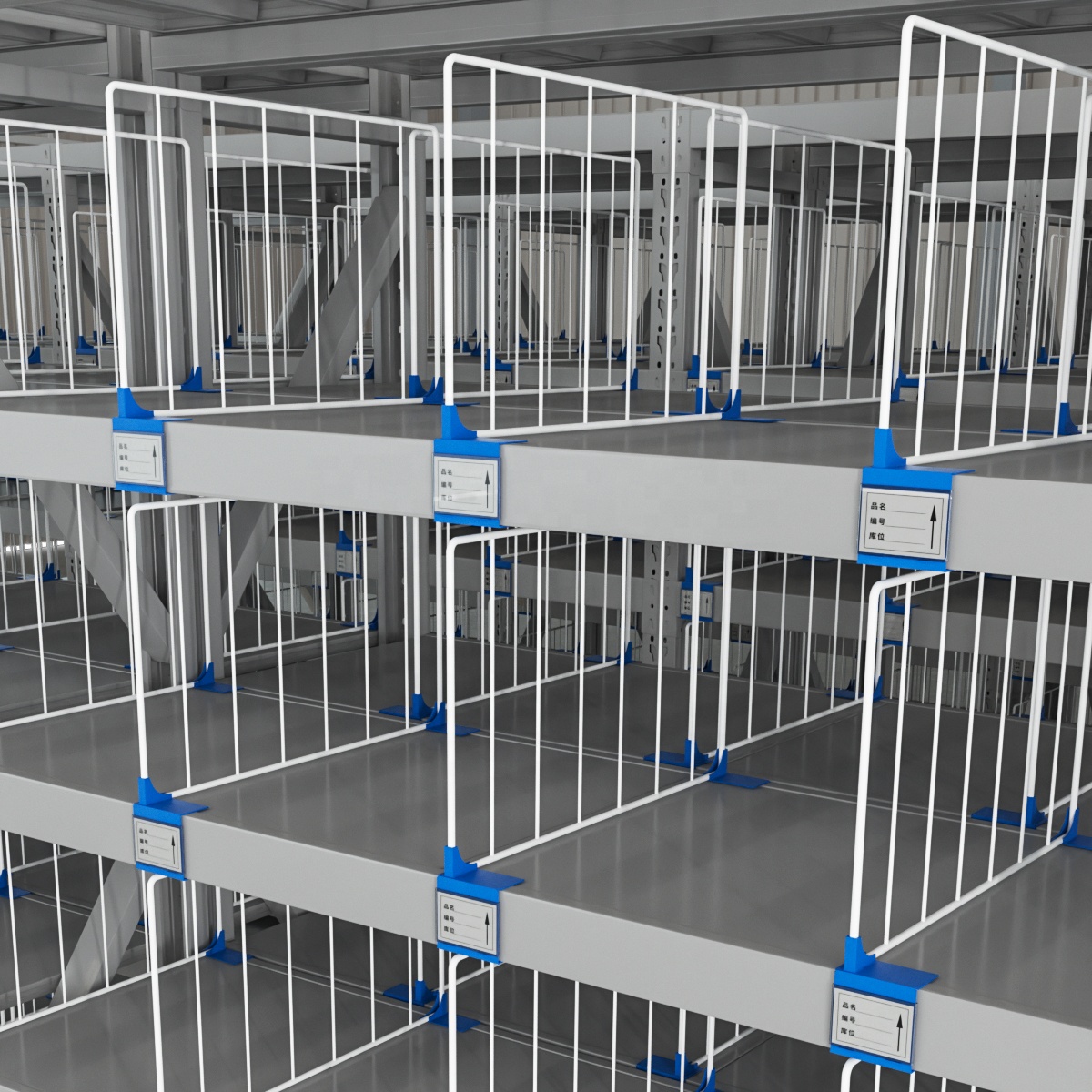 In Stock Good Quality Wire Mesh Rack and Shelf Dividers Supermarket Shelf Metal Storage Made of Steel