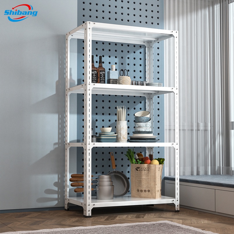 Shanghai Wholesale Cheap Price Storage Shelves & Units Household Shelf Angle Steel Rack Storage Shelf