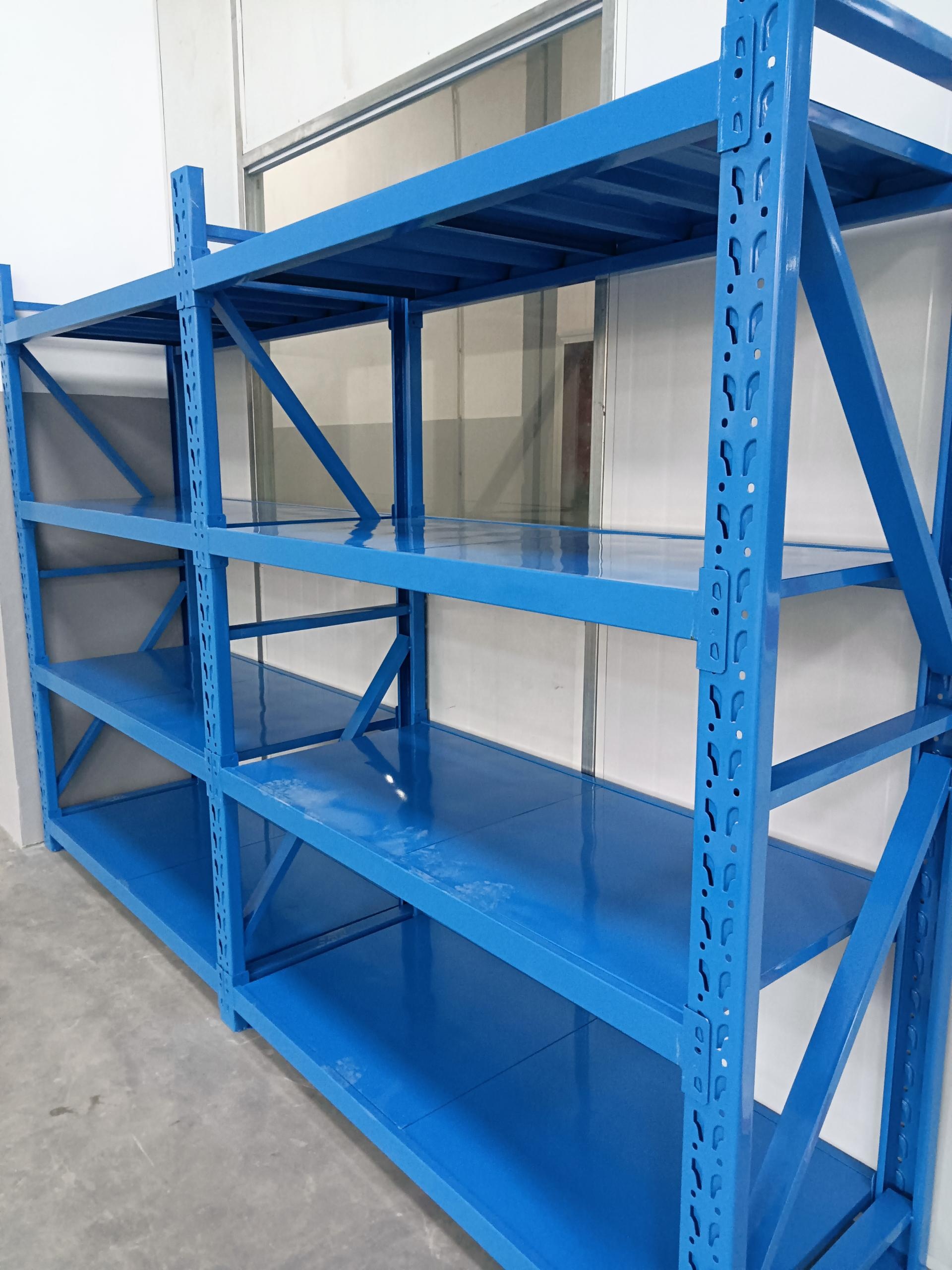 Shibang 150KG Load Light Duty Warehouse Storage Rack Adjustable 4 Layer Steel Shelving for Garage and Industrial