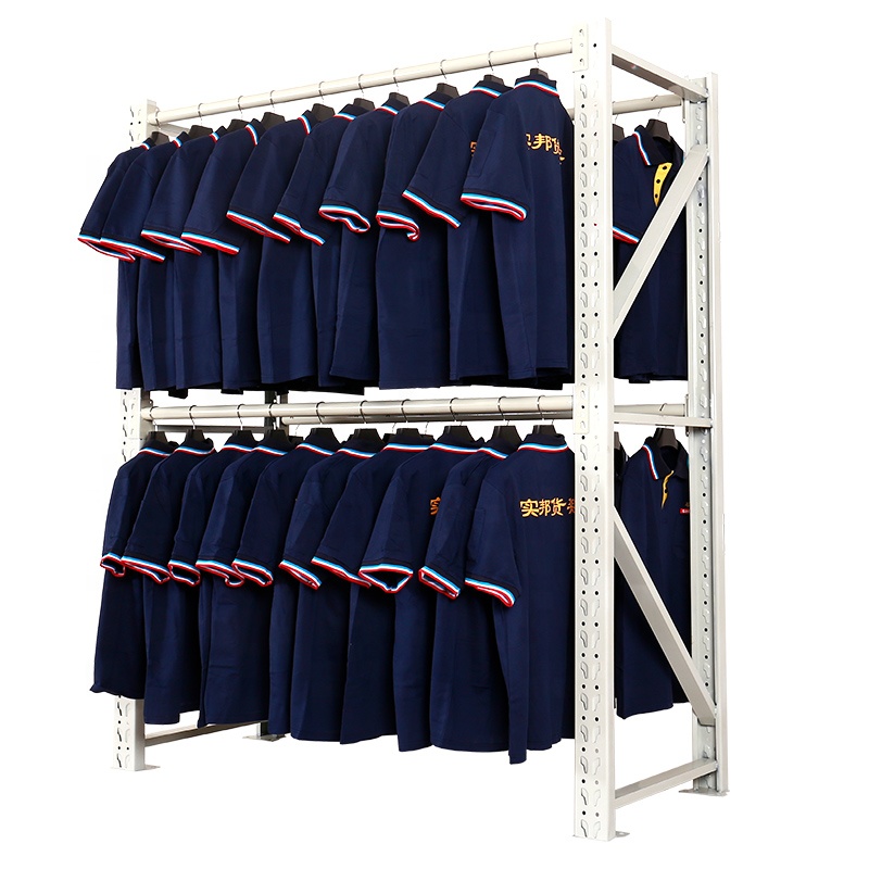 Bedroom Adjustable Clothes Rack Storage Metal Shelves Detachable Combo Hanging Clothes Rack for Bedroom