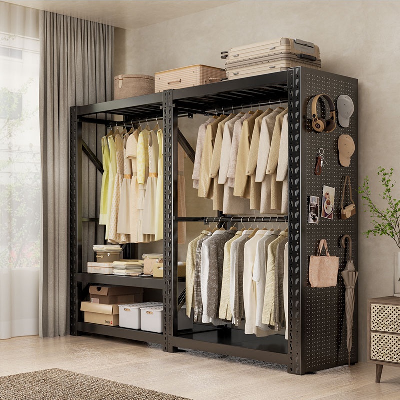 Shibang's New Multi-functional Hanging Rack with Perforated Board Storage