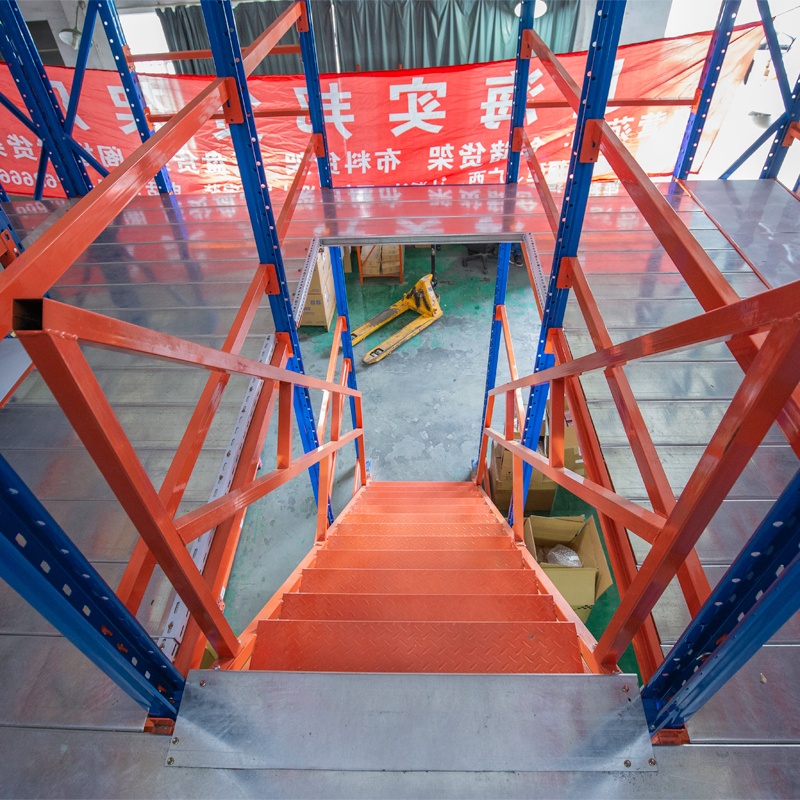 Warehouse Heavy Duty Steel Loft Platform Shelf Storage Attic Rack Pallet Racking Supported Mezzanine Floor Racks System