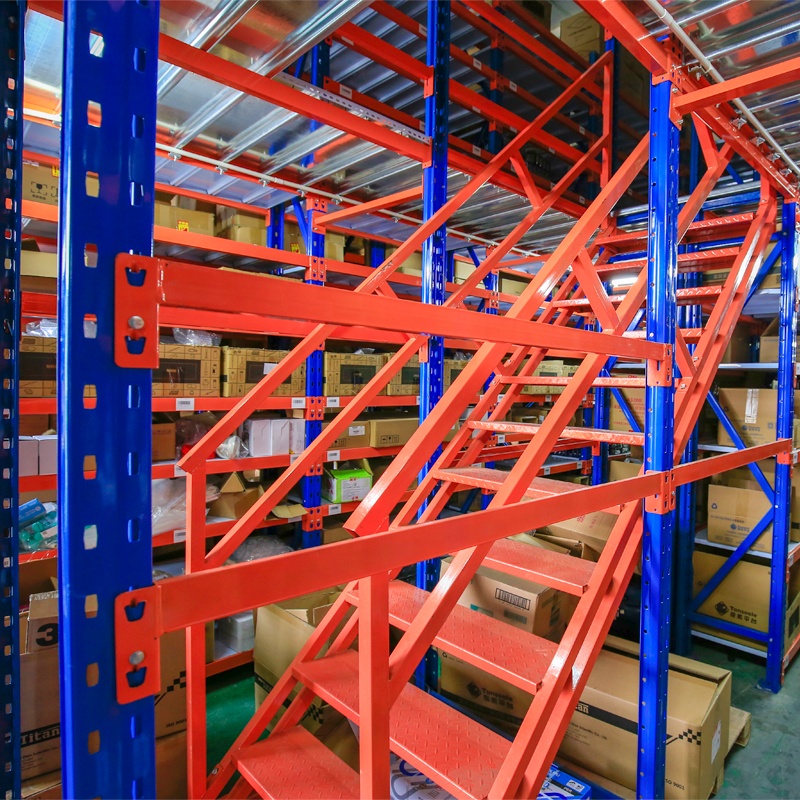Warehouse Heavy Duty Steel Loft Platform Shelf Storage Attic Rack Pallet Racking Supported Mezzanine Floor Racks System