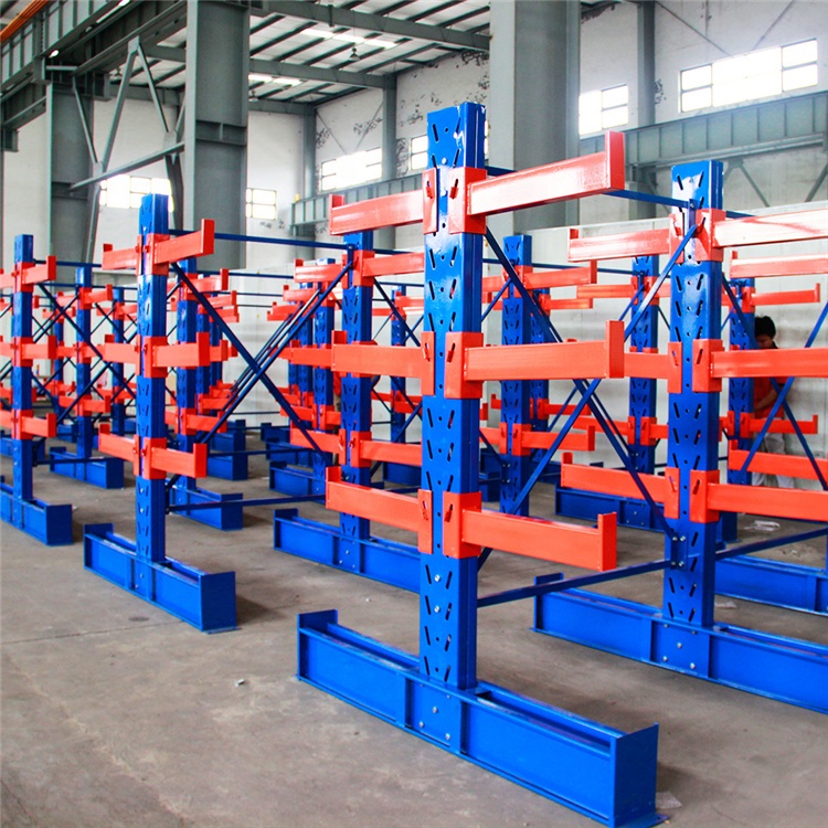 Industrial Adjustable Roll Out Cantilever Shelving Racks System