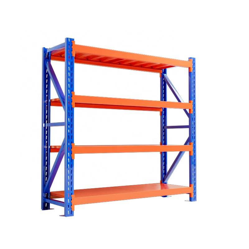 Factory Direct Heavy Duty Boltless Adjustable Steel Rack 500-600kg Warehouse Storage Rack Industrial Shelving