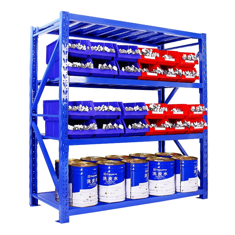 Industrial Stacking Multi Layers 120-180KG Long Span Shelving Estanteria Storage Metal Shelf Rack for Warehouse