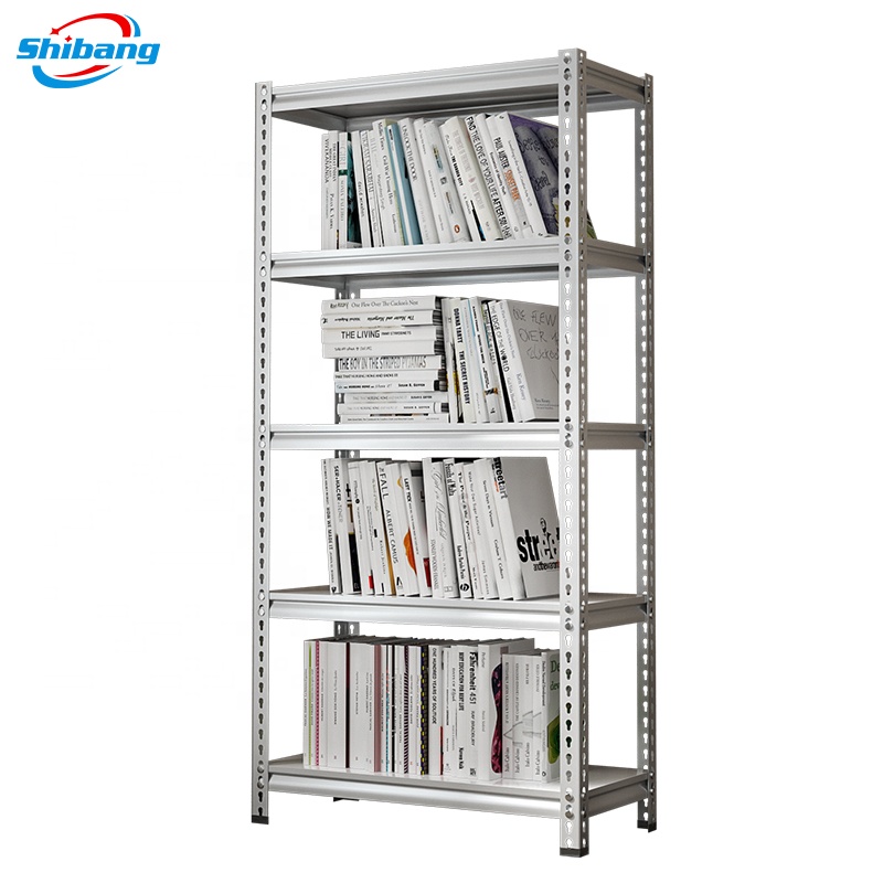 Hot Sale 5-Tier Adjustable Steel Rack Light Duty Home Shelving for Garage Use Boltless Slot Steel Shelf