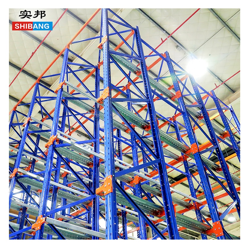 Shibang Heavy-Duty Steel Pallet Shelving Cold Room Drive-in Rack for Warehouse Sliding Storage Shelves Pallet Racking System