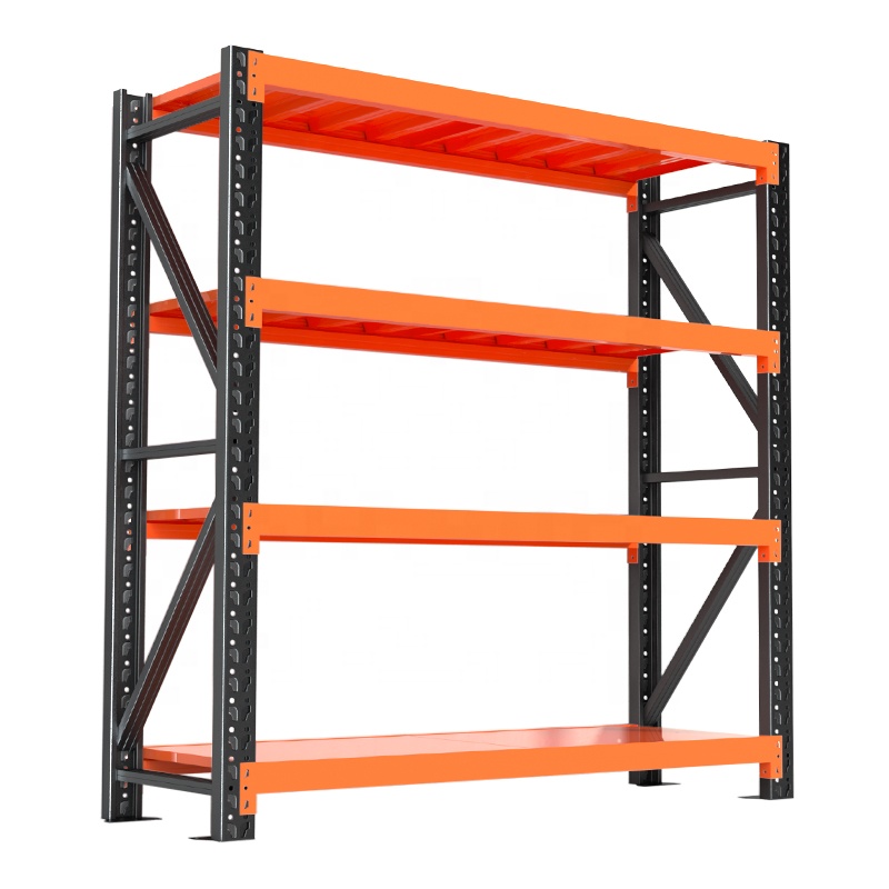 Steel 300kg/Layer Load-Bearing Adjustable Storage Shelves Customizable Warehouse Medium Duty Shelving Racking