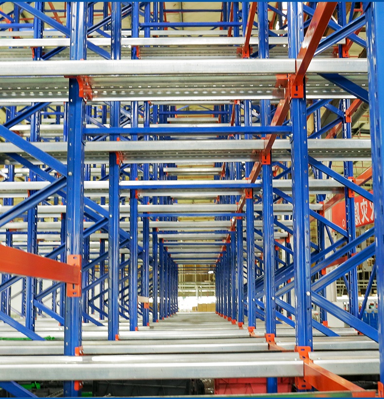 Shibang Heavy-Duty Steel Pallet Shelving Cold Room Drive-in Rack for Warehouse Sliding Storage Shelves Pallet Racking System
