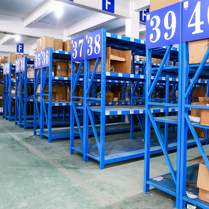 Medium Duty Industrial Steel Storage Racks Longspan Shelving with Powder Coated Finish for Garage Warehouse Corrosion Protection