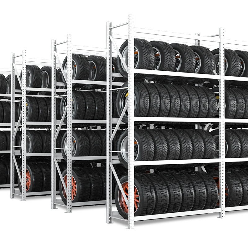 Best Selling Regular Durable Using Factory Goods Steel Storage Shelves Customizable Tire Rack