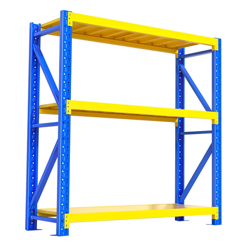 Adjustable 5-Layer Steel Metal Stacking Racks & Shelves Anti-Rust Efficient Warehouse Storage Solution