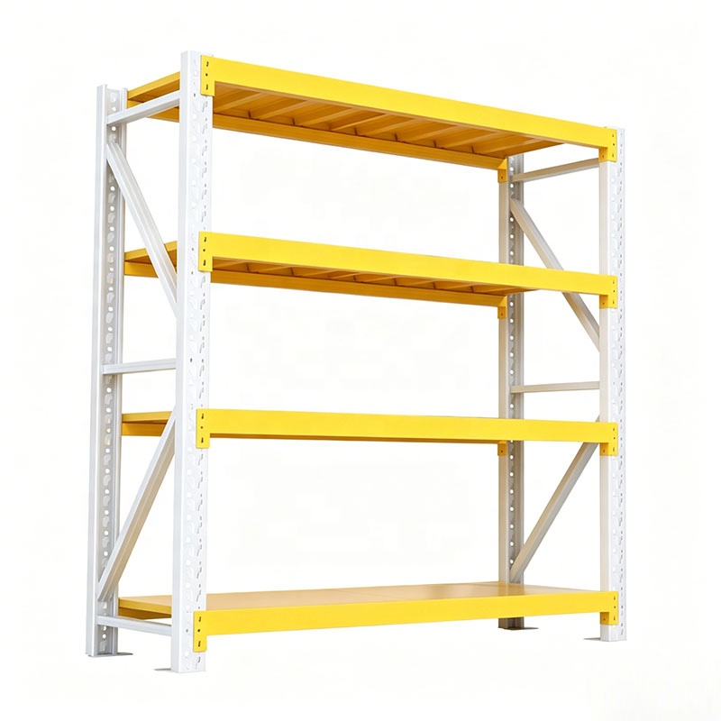 Custom Light Duty Shelving 100Kg Layer Garage 4 Tier Warehouse Storage Metal Stacking Shelf Rack Unit for Warehouse