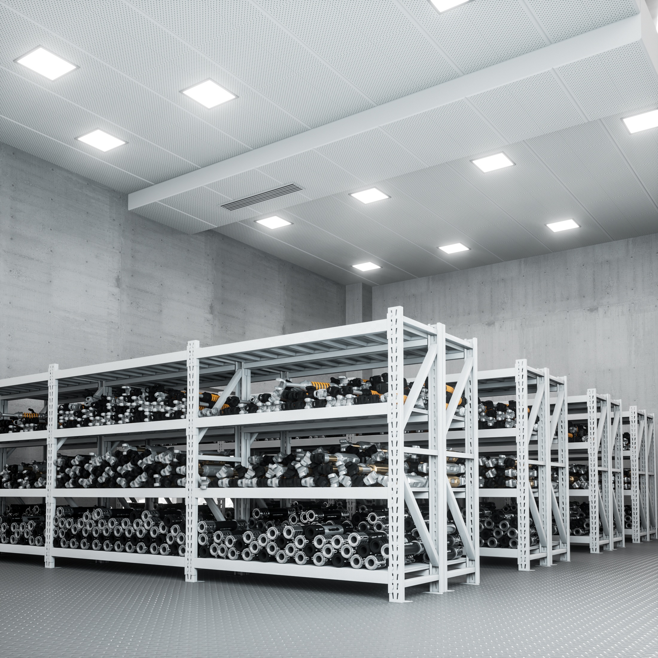 Adjustable Anti-Rust Steel Warehouse Shelves Light Duty Rack Workshop Storage Metal Racks for Garage & Warehouse