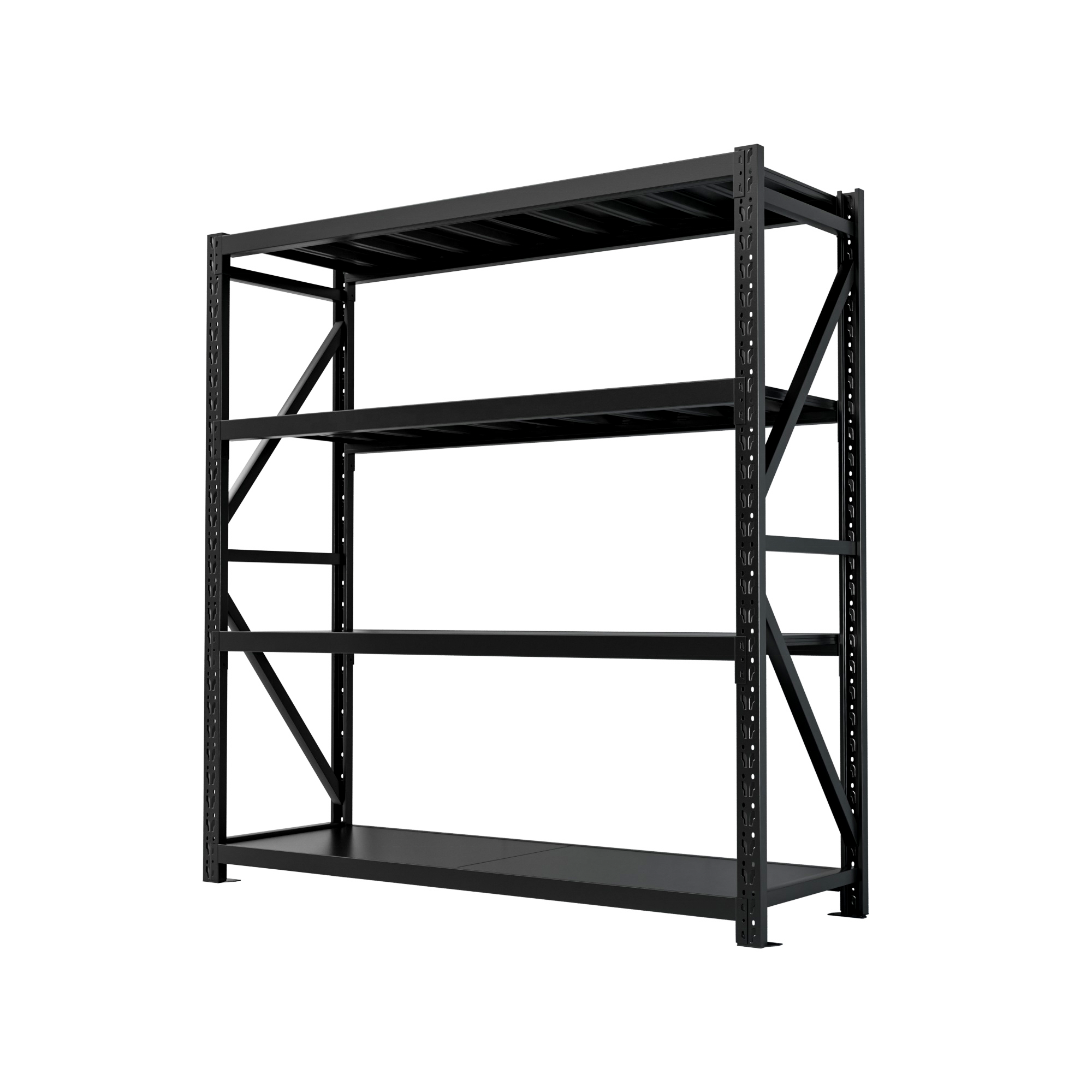 Adjustable 100KG Load Metal Warehouse Storage Rack Plate Shelves for Factory Stacking Steel Racking